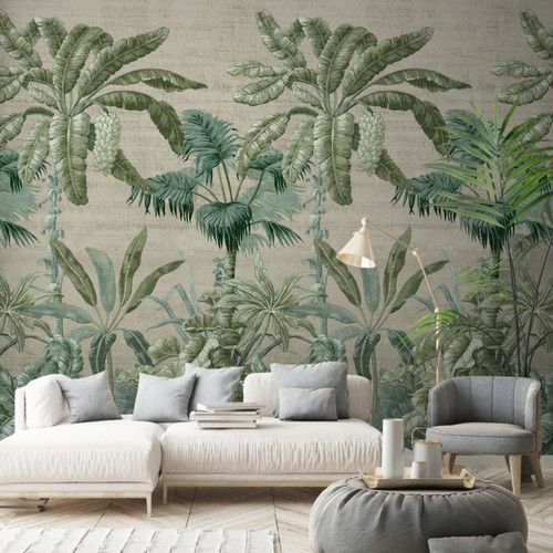 GoodHome Vinyl Wall Mural Wallpaper Tugtu, tropical