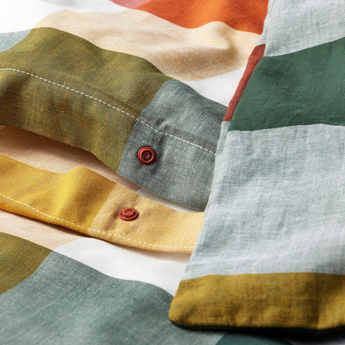 ALHÄNGEMAL Duvet cover and pillowcase, multicolour, 150x200/50x60 cm