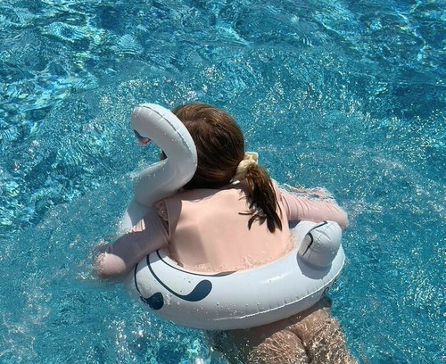 Vanilla Copenhagen Inflatable Swim Ring for Children Swan White