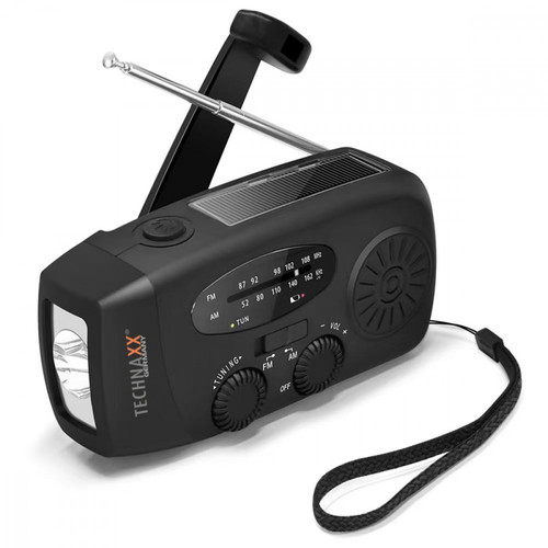 Technaxx Hand Crank and Solar Radio TX-238