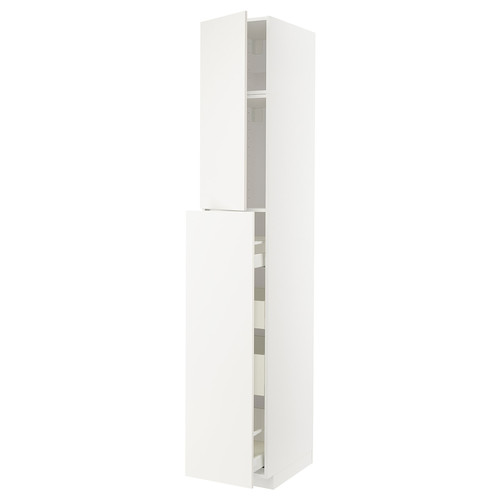 METOD / MAXIMERA Hc w p-o func 1dr/4drw, white/Veddinge white, 40x60x240 cm