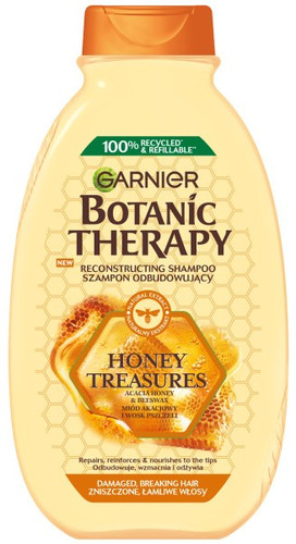 Garnier Botanic Therapy Honey & Propolis Regenerating Hair Shampoo for Damaged Hair & Split Ends 400ml