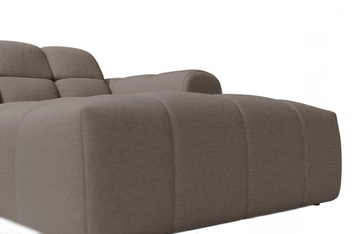 Corner Sofa Aleria Mini, right, grey-brown