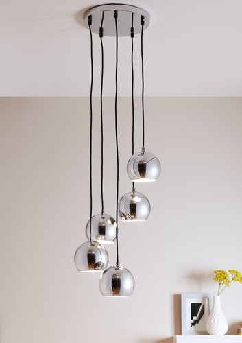 GoodHome Pendant Lamp Roccheta E14, chrome