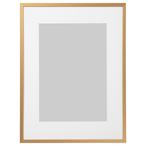 LOMVIKEN Frame, gold-colour, 30x40 cm