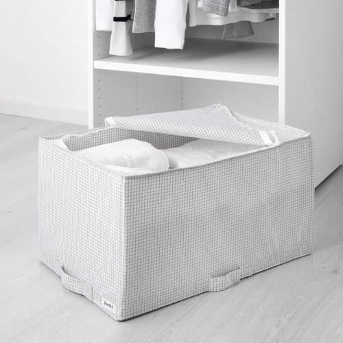 STUK  Storage case, white/grey, 34x51x28 cm