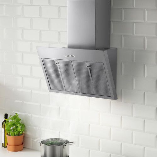 BEMÖTA Wall mounted extractor hood, stainless steel