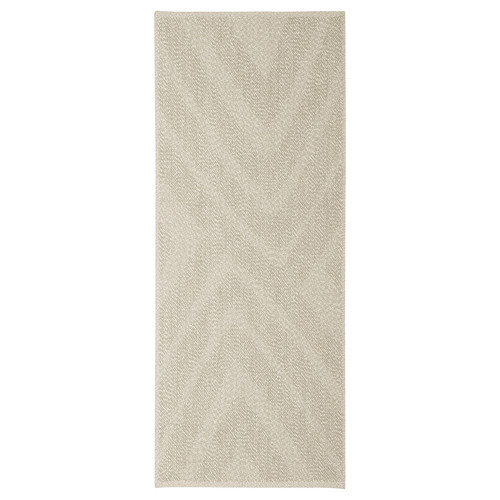 FULLMAKT Rug flatwoven, in/outdoor, beige/mélange, 800x200 cm