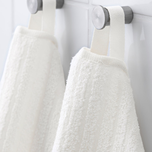 VÅGSJÖN Hand towel, white, 50x100 cm