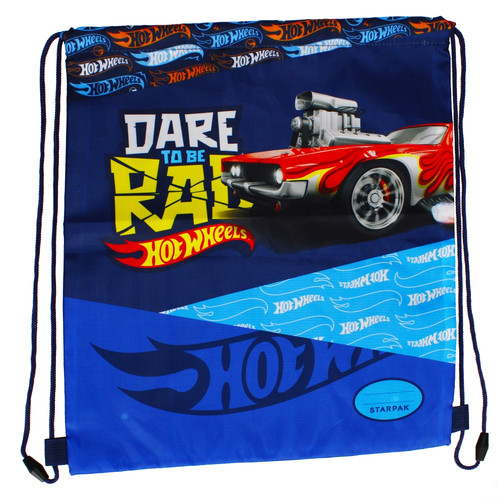 Drawstring Bag School Shoes/Clothes Bag Hot Wheels