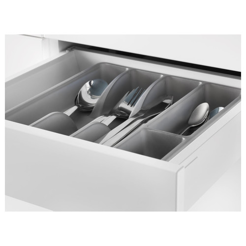 SMÄCKER Flatware tray, gray