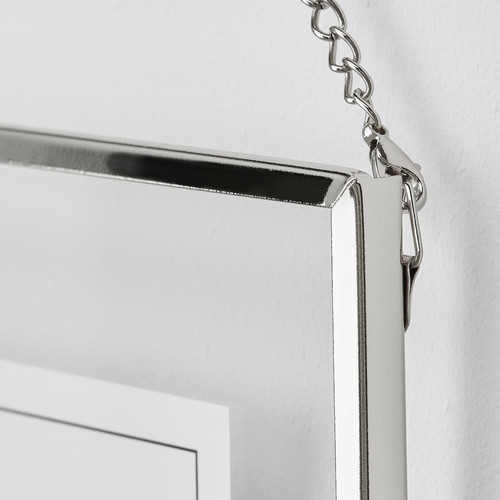 LERBODA Frame, silver-colour, 16x16 cm