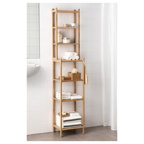 RÅGRUND Shelving unit, bamboo, 33 cm