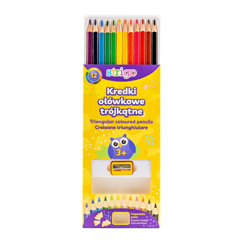 Strigo Triangular Coloured Pencils 12 Colours