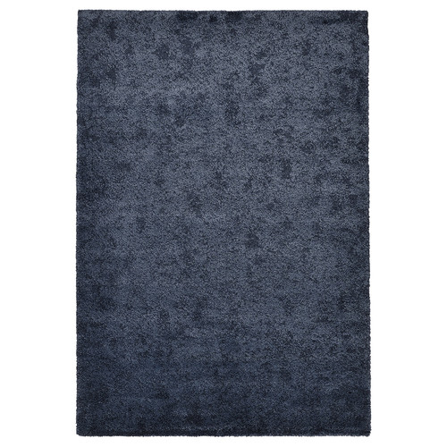 STOENSE Rug, low pile, dark blue, 133x195 cm