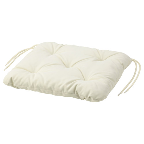 KUDDARNA Chair cushion, outdoor, beige, 36x32 cm