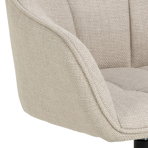 Upholstered Swivel Chair Brenda, beige