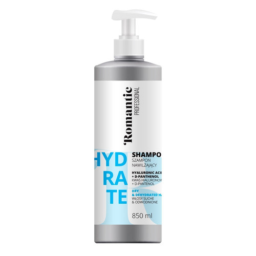 Romantic Professional Shampoo for Dry Hair Hyaluronic Acid & D-Panthenol 850ml