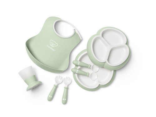 BABYBJORN Dinnerware Set, 8 pcs, Powder Green