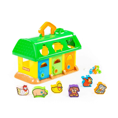 Educational House Shape Sorter, random colours, 12m+