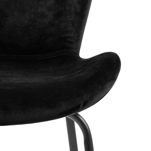 Chair Batilda, velvet, black