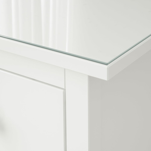 HEMNES Glass top, transparent, 54x38 cm