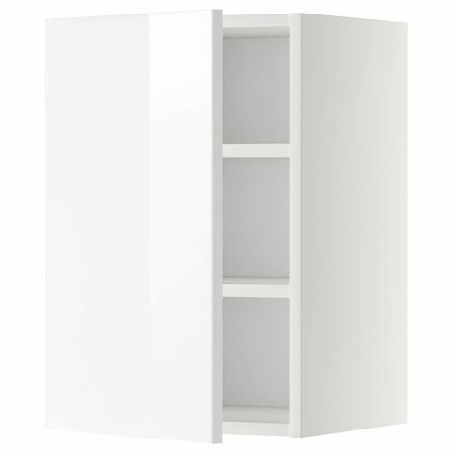 METOD Wall cabinet with shelves, white/Ringhult white, 40x60 cm