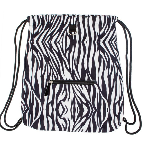 Drawstring Bag School Shoes/Clothes Bag Zebra