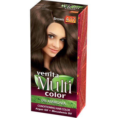 VENITA Conditioning Hair Dye Multi Color - 4.17 Brown