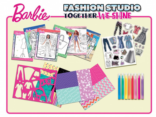 Lisciani Fashion Studio Toether We Shine Sketchbook Barbie 5+