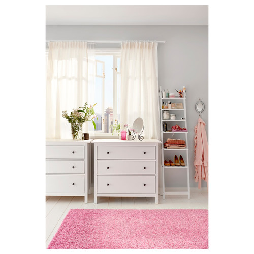 HEMNES Chest of 3 drawers, white stain, 108x96 cm