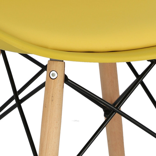 Dining Chair Norden DSW PP, yellow