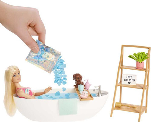 Barbie Doll & Bathtub Playset HKT92 3+