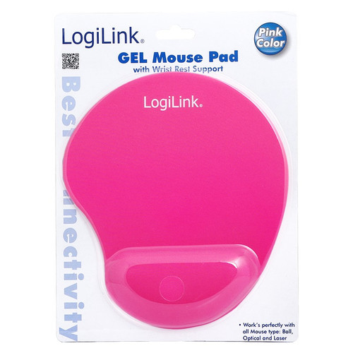 LogiLink Gel Mouse Pad, pink