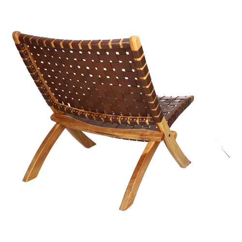 Chair Perugia, leather, brown