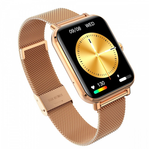 Garett Smartwatch GRC Classic, gold steel