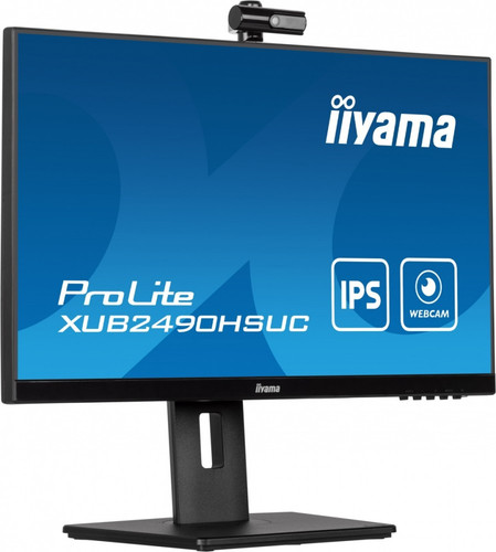 IIyama 23.8" Monitor XUB2490HSUC-B5 IPS FHD CAM MIC HDMI DP