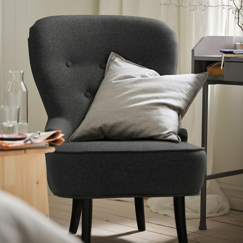 REMSTA Armchair, Gunnared dark grey