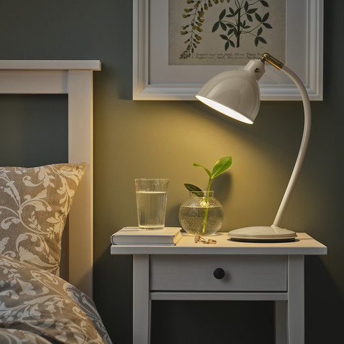 RÖDFLIK Desk lamp, light beige