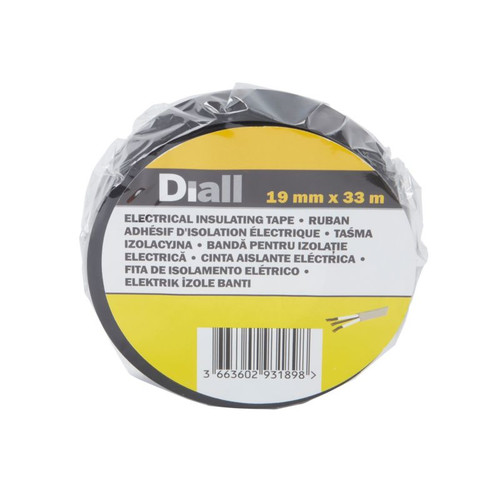 Diall Black Electrical Insulating Tape 19 mm x 33 m