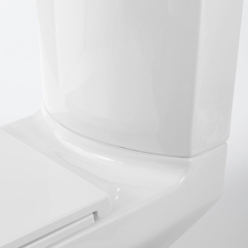 GoodHome Close-coupled Rimless Toilet with Soft Close Seat Cavally 3/6L, vertical