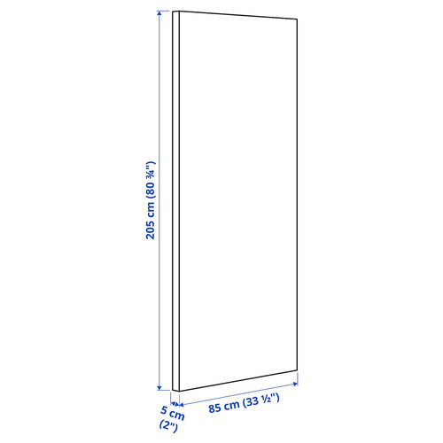 MITTZON Acoustic screen f frame w castors, Gunnared beige, 85x205x50 cm