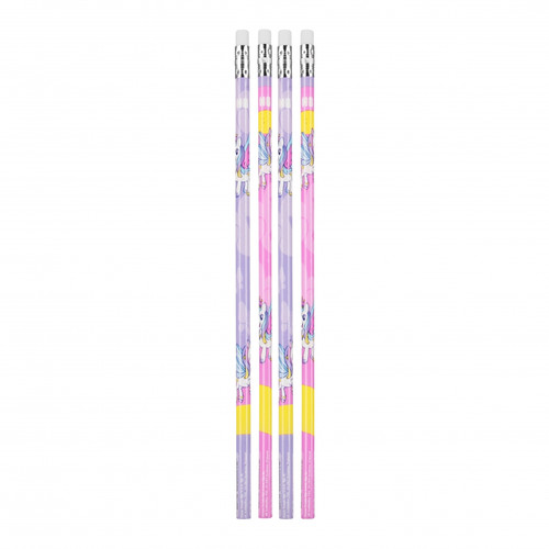 Starpak Pencil with Eraser HB Unicorn 4pcs