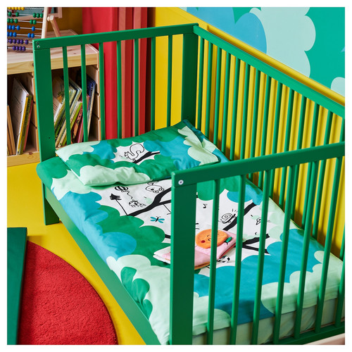 GULLIVER Cot, green, 60x120 cm