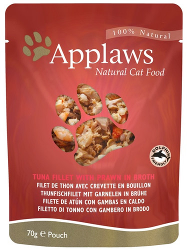 Applaws Natural Cat Food Tuna Fillet with Pacific Prawn 70g