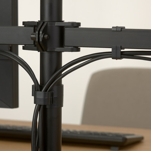 STUBBERGET Bracket for 2 monitors, black