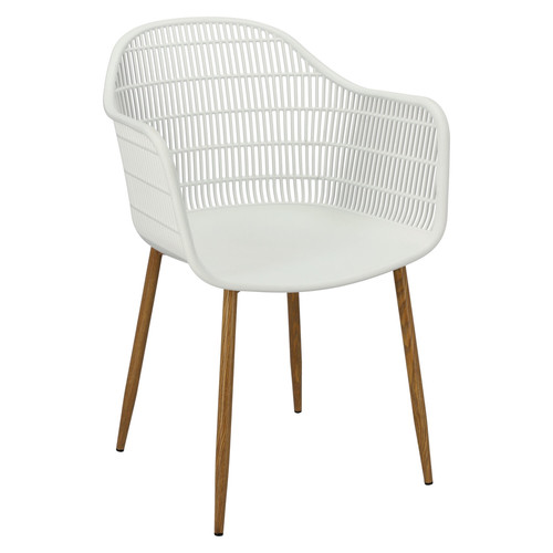 Chair Becker, white/natural