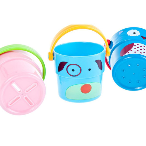 Bam Bam Stack & Pour Buckets Bath Toy 4pcs 6m+