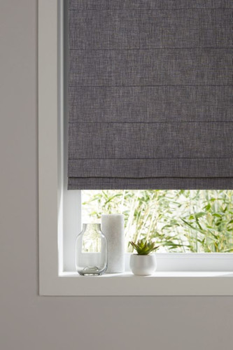 Roman Blind GoodHome Soyo 60x160cm, dark grey