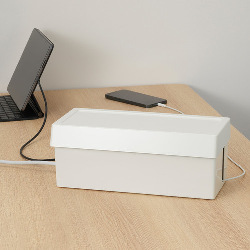 SÄTTING Cable management box with lid